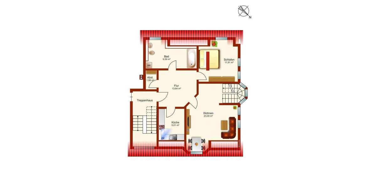 Etagenwohnung Dresden Niedersedlitz - 3 Zimmer, 85 m&sup2;, 245.000&euro; | Angebot:25866337
