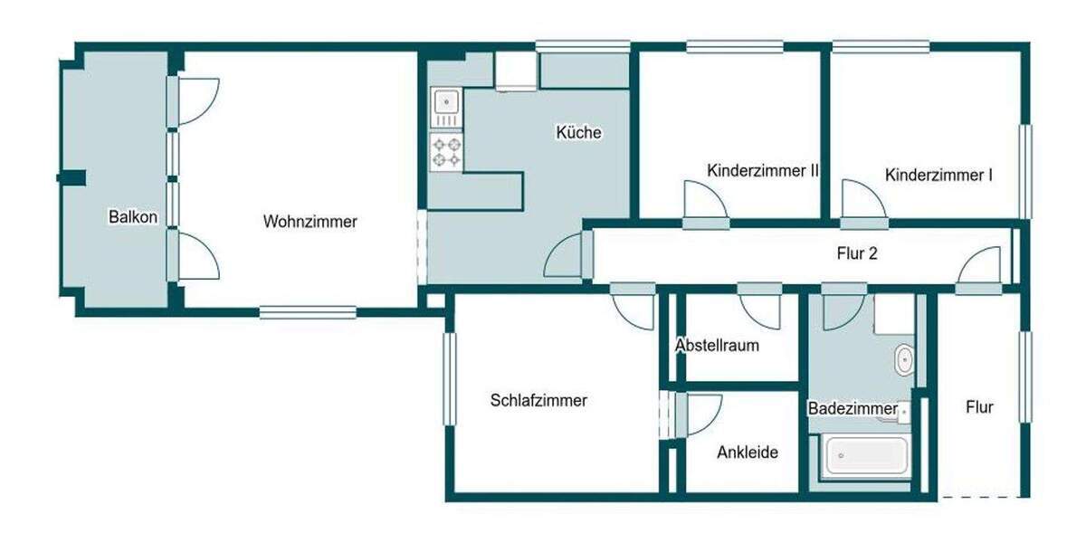 Etagenwohnung Dresden Radeberger Vorstadt - 4 Zimmer, 95 m&sup2;, 399.000&euro; | Angebot:24825211