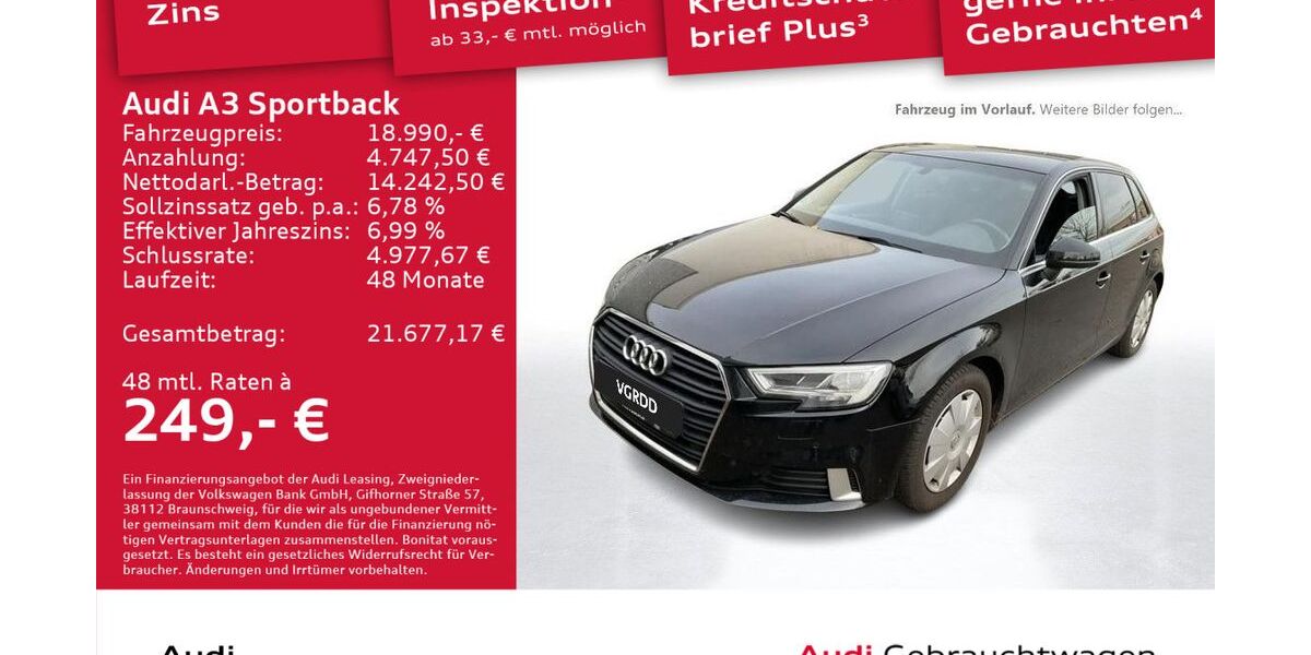 Audi A3 58.436 km 18.890 &euro; Dresden 01067