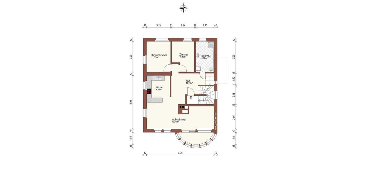 Etagenwohnung Dresden Südvorstadt-Ost - 5 Zimmer, 167 m&sup2;, 697.500&euro; | Angebot:25690908