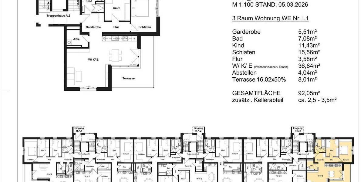 Etagenwohnung Heidenau - 3 Zimmer, 91 m&sup2;, 419.800&euro; | Angebot:26607850