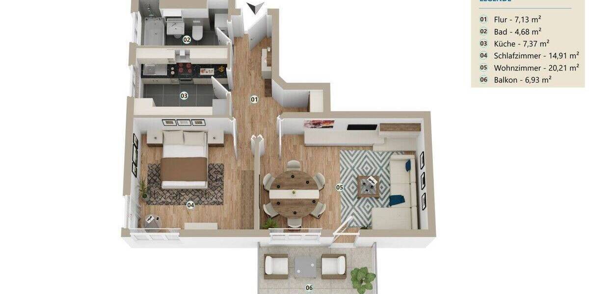 Wohnung in Dresden Weißig 2 zimmer