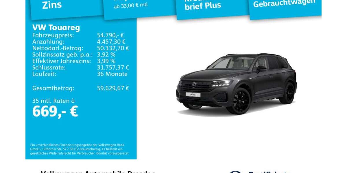 VW Touareg 74.070 km 54.791 &euro; Dresden 01067