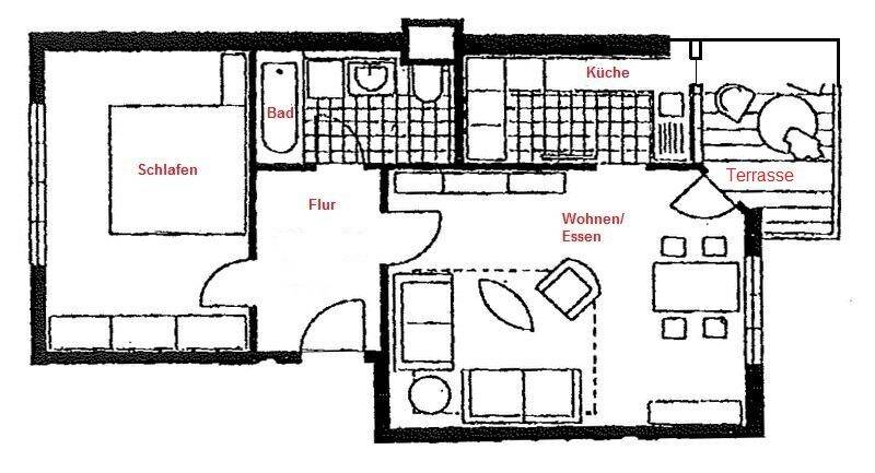 Terrassenwohnung Dresden Niedersedlitz - 2 Zimmer, 55 m&sup2;, 147.500&euro; | Angebot:26155813