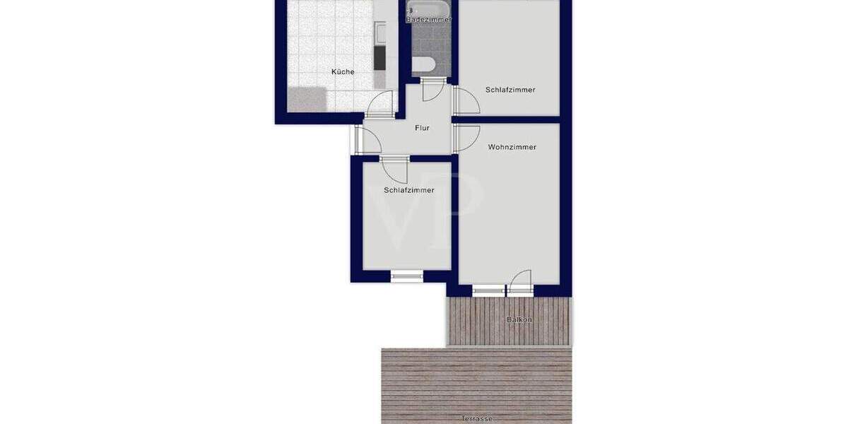 Bezugsfreie, hochwertig modernisierte 3-Raumwohnung mit Terrasse im eigenen Garten in Dresden-Cotta 3 zimmer