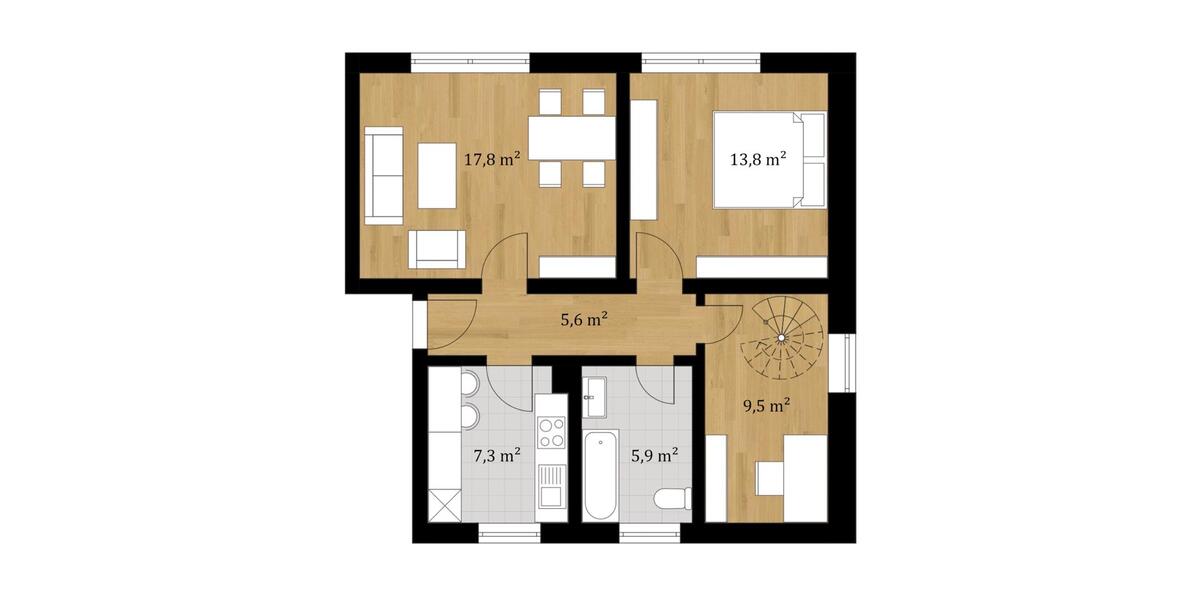 Etagenwohnung Wilsdruff - 4 Zimmer, 71 m&sup2;, 89.000&euro; | Angebot:21323937