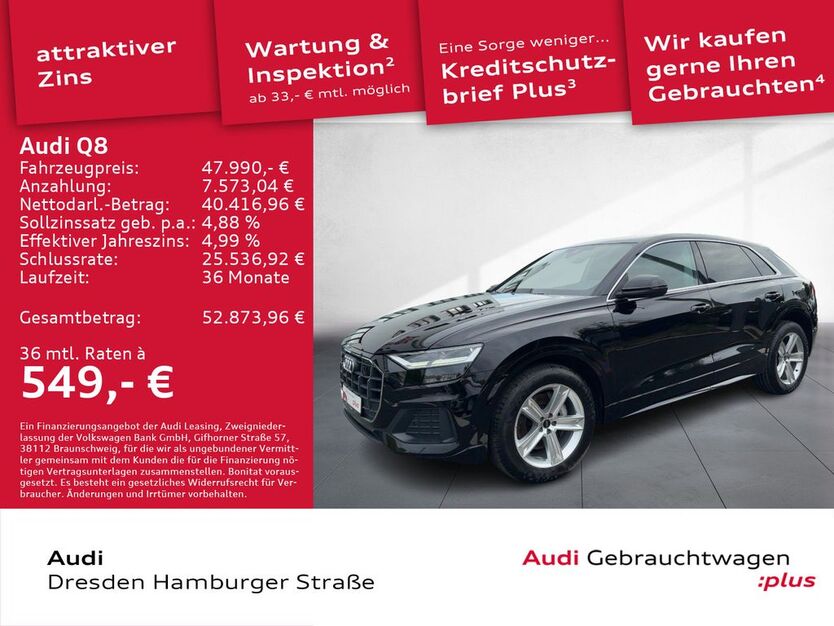 Audi Q8 139.665 km 46.290 € Dresden 01067