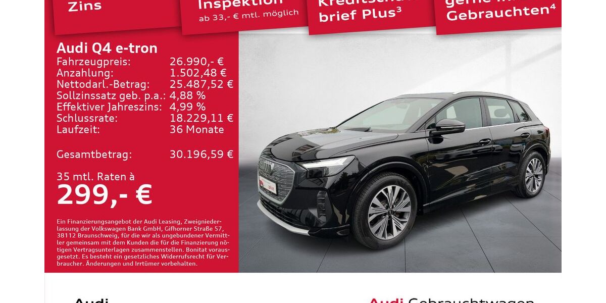 Audi Q4 e-tron 22.126 km 23.690 &euro; Dresden 01067