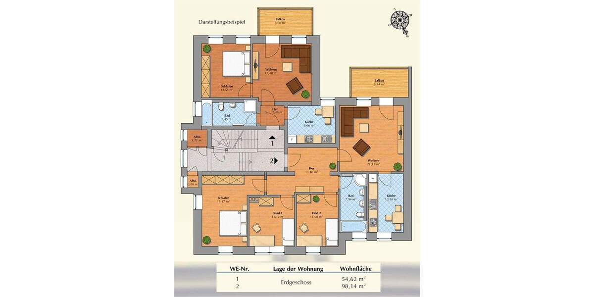 Etagenwohnung Heidenau Heidenau-Süd - 4 Zimmer, 98 m&sup2;, 279.500&euro; | Angebot:25706094