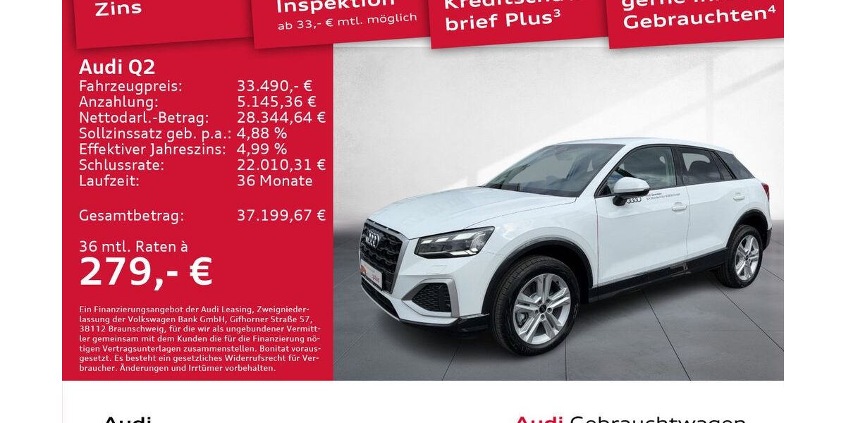 Audi Q2 11.000 km 32.490 &euro; Dresden 01067