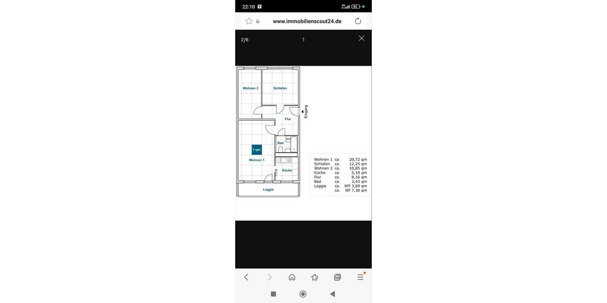 Etagenwohnung Dresden Cotta - 3 Zimmer, 65 m&sup2;, 490&euro; | Angebot:26418152