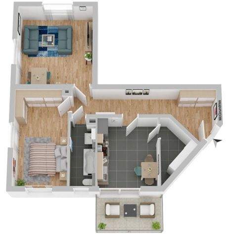 Etagenwohnung Dresden Cotta - 1 Zimmer, 61 m&sup2;, 620&euro; | Angebot:25734851