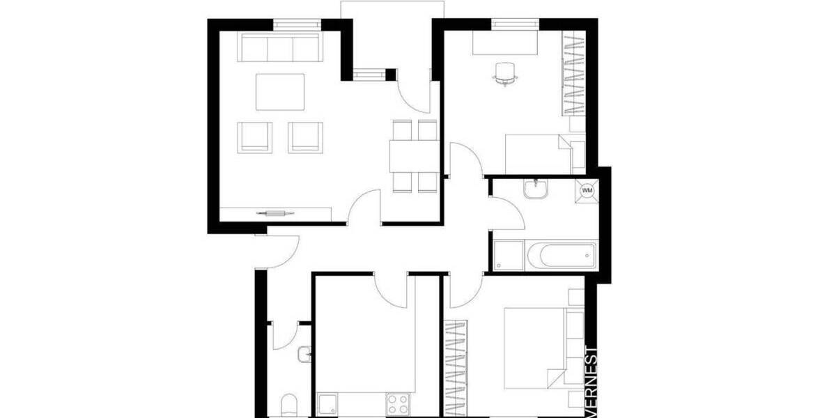 Etagenwohnung Dresden Weißig - 3 Zimmer, 79 m&sup2;, 199.000&euro; | Angebot:25836508