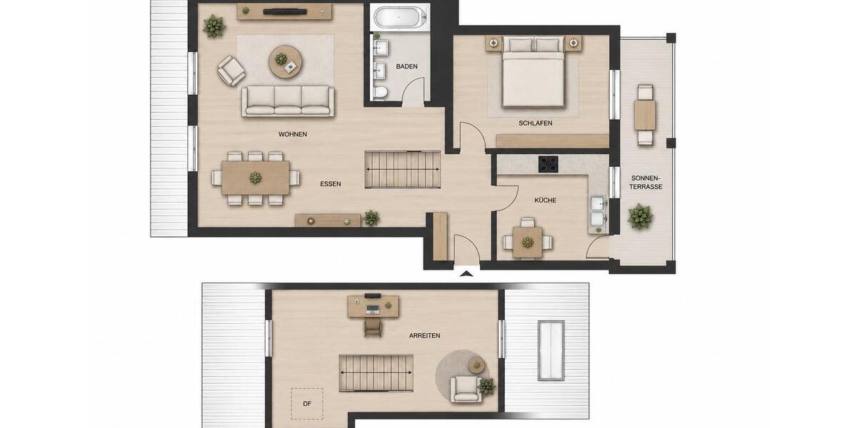 Dachgeschoßwohnung Dresden Cotta - 2.5 Zimmer, 73 m&sup2;, 239.000&euro; | Angebot:27192232