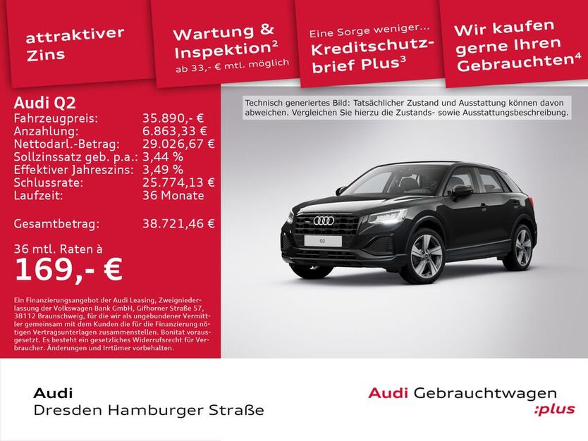 Audi Q2 18.685 km 35.490 € Dresden 01067