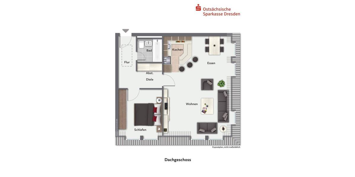 Etagenwohnung Dresden Löbtau-Nord - 2 Zimmer, 60 m&sup2;, 145.000&euro; | Angebot:26018062
