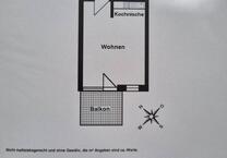 Helle 1-Zimmer-Wohnung mit Balkon in Dresden-Tolkewitz – ab 01.09