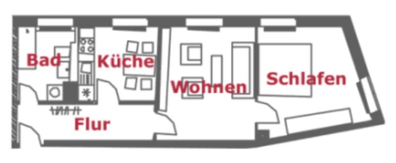 Etagenwohnung Dresden Blasewitz - 2 Zimmer, 54 m&sup2;, 458&euro; | Angebot:25525320