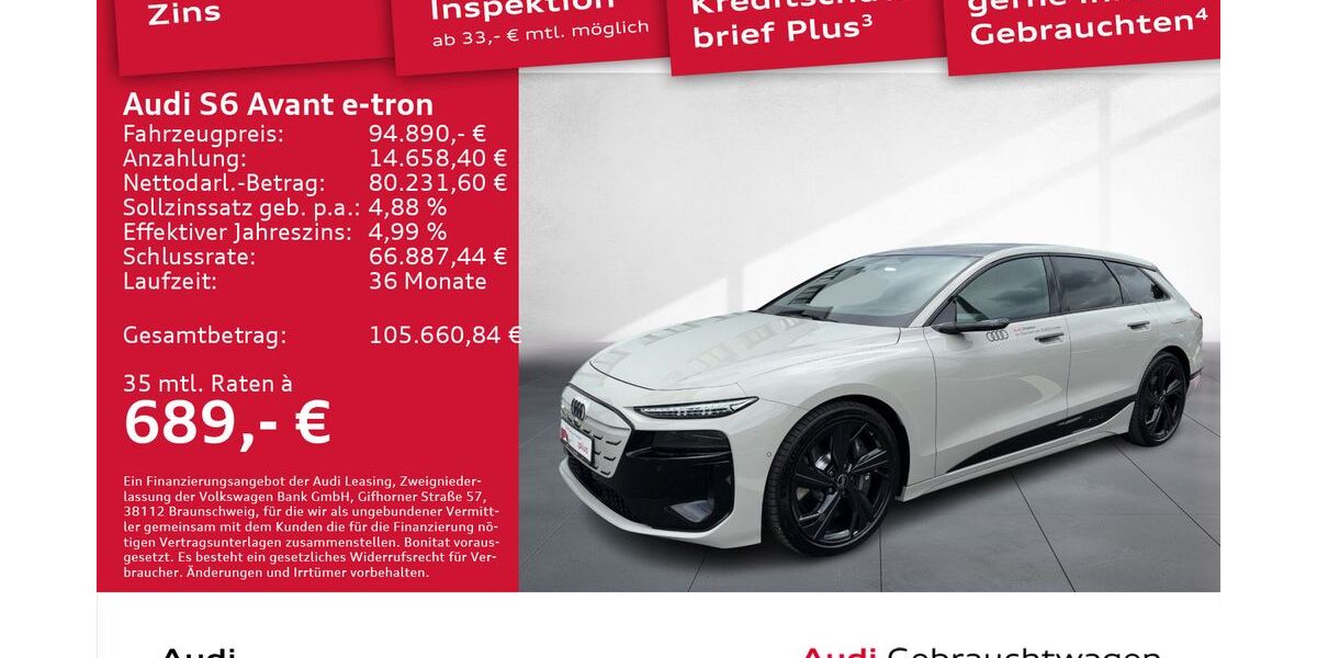 Audi S6 e-tron 7.000 km 94.890 &euro; Dresden 01067