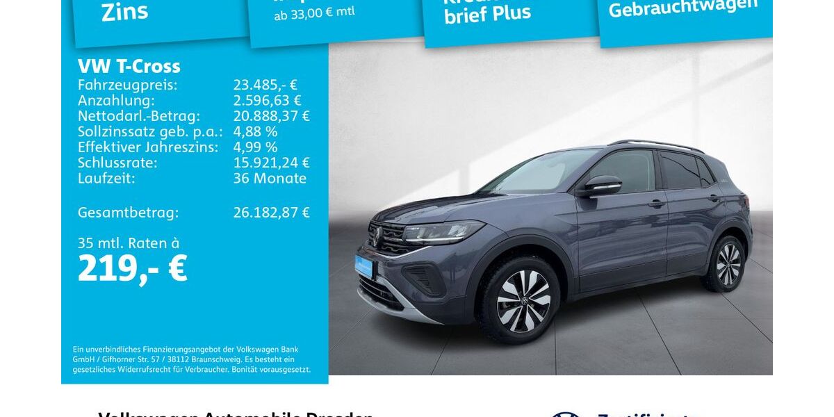 VW T-Cross 8.772 km 23.485 &euro; Dresden 01067
