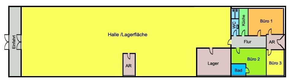 Großzügige Halle mit separatem Büro! Die ideale Lagerfläche in ländlicher Umgebung zimmer