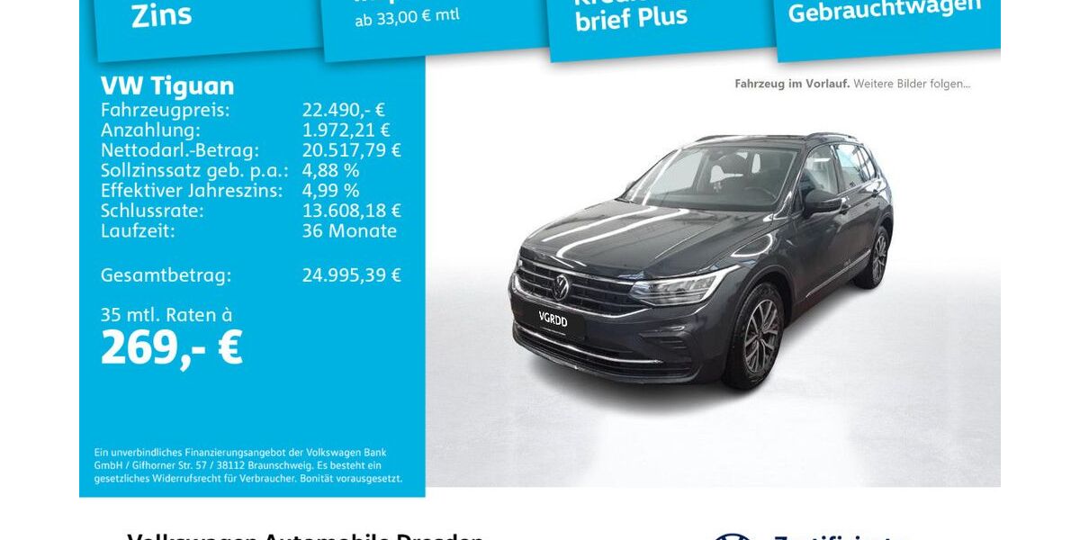 VW Tiguan 63.307 km 21.990 &euro; Dresden 01067