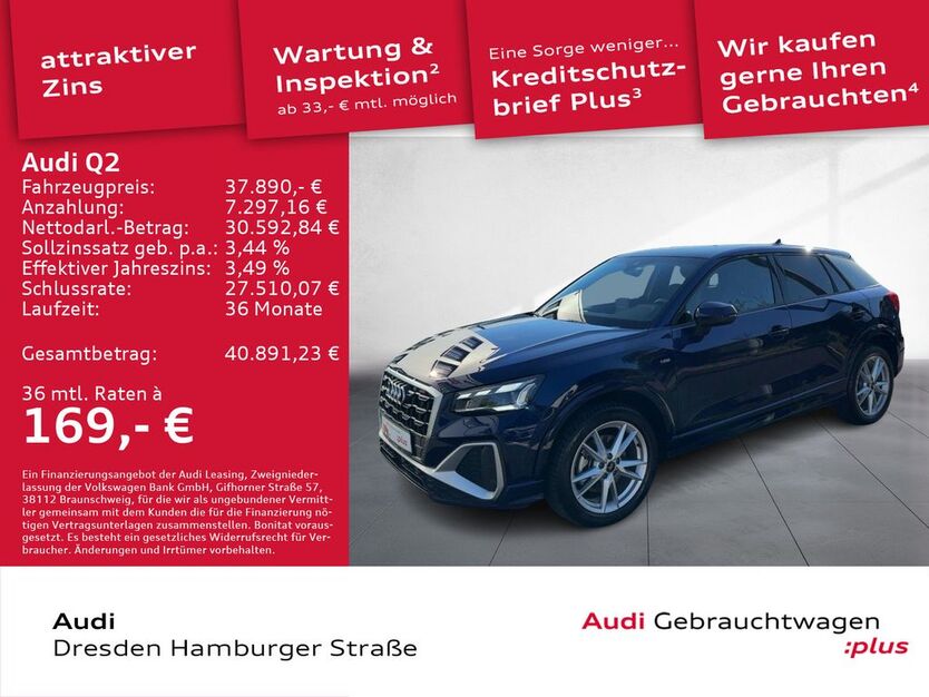 Audi Q2 7.497 km 35.980 € Dresden 01067