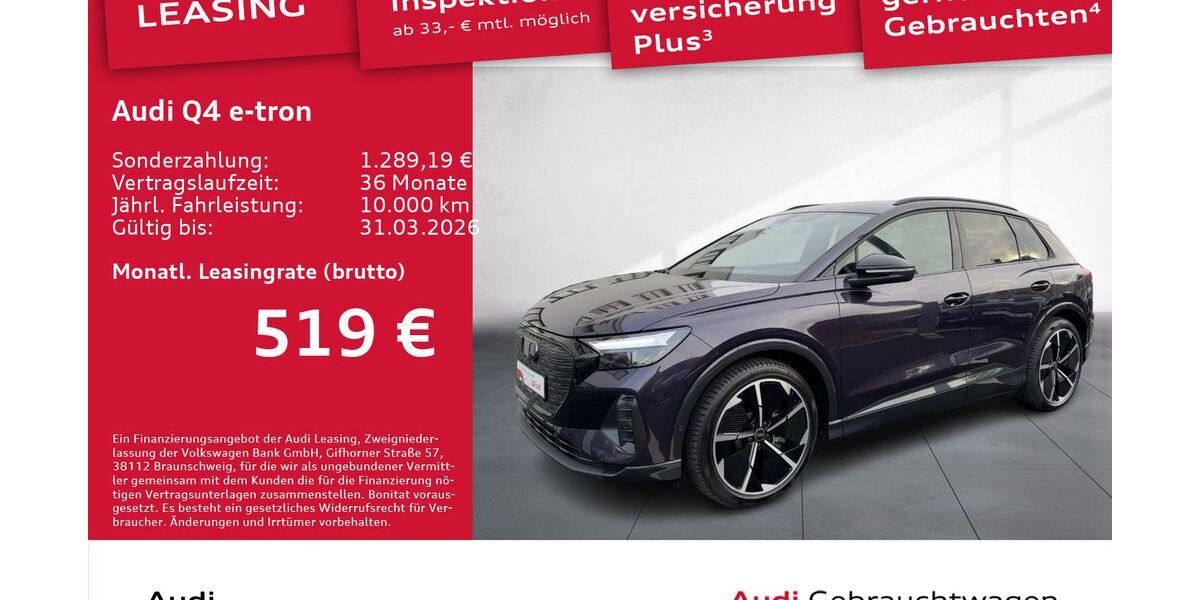 Audi Q4 e-tron 3.314 km 53.450 &euro; Dresden 01067