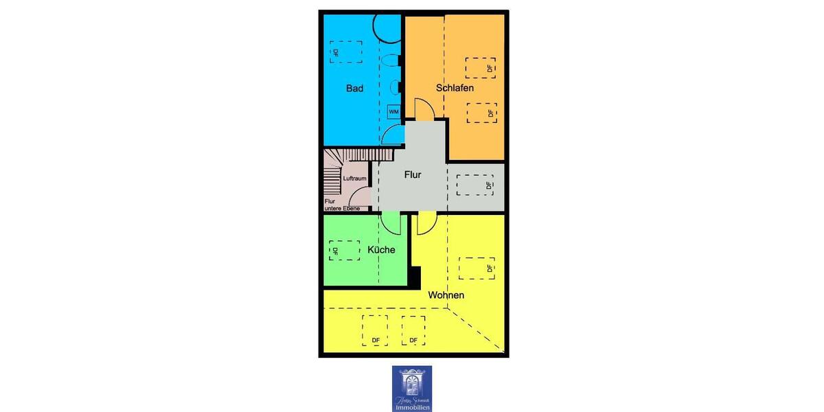 Dachgeschoßwohnung Coswig - 2 Zimmer, 49 m&sup2;, 475&euro; | Angebot:26448774
