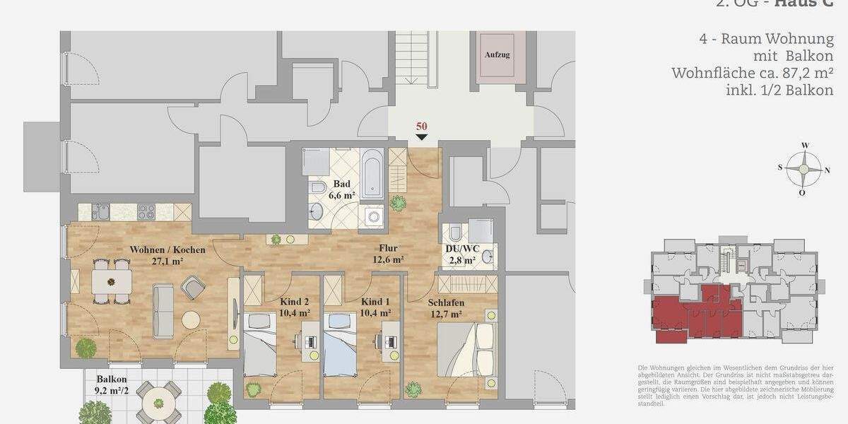 Etagenwohnung Dresden Leubnitz-Neuostra - 4 Zimmer, 87 m&sup2;, 591.200&euro; | Angebot:25690812