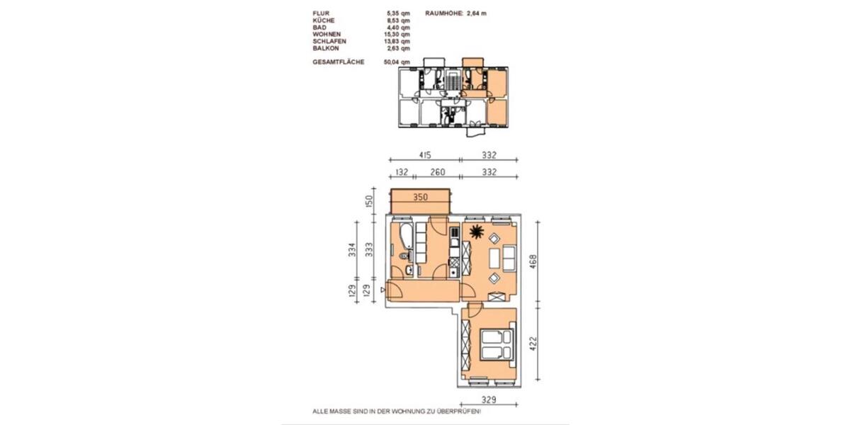 Etagenwohnung Dresden Cotta - 2 Zimmer, 50 m&sup2;, 625&euro; | Angebot:26256097