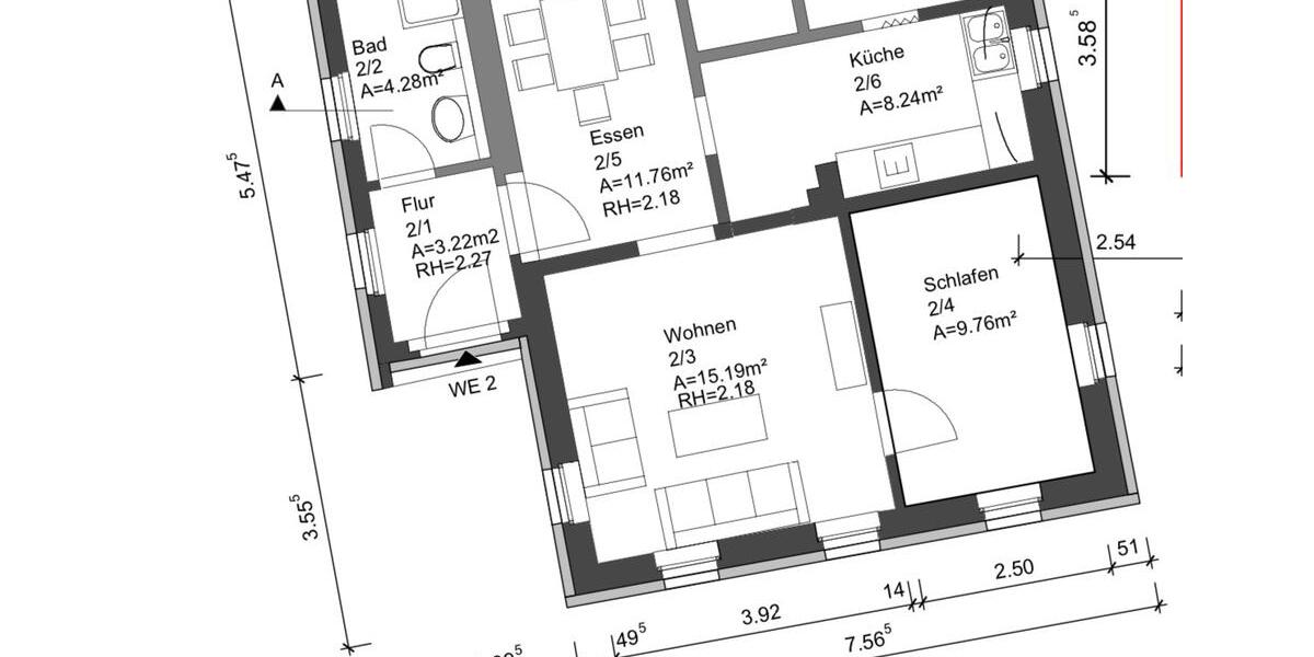 Erdgeschoßwohnung Dresden Loschwitz - 2 Zimmer, 57 m&sup2;, 730&euro; | Angebot:26458410