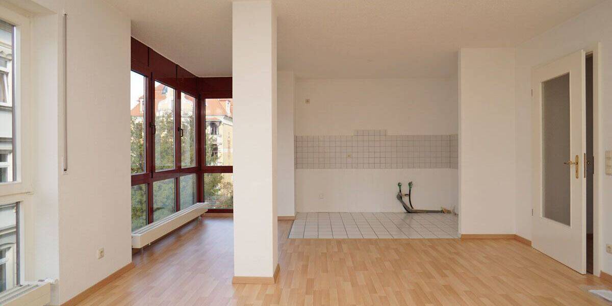 Etagenwohnung Dresden Striesen-Ost - 2 Zimmer, 50 m&sup2;, 440&euro; | Angebot:26555251
