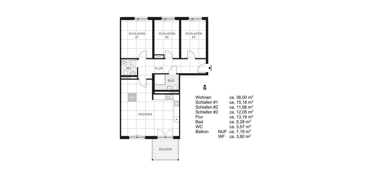 Etagenwohnung Dresden Blasewitz - 4 Zimmer, 100 m&sup2;, 900&euro; | Angebot:25366577