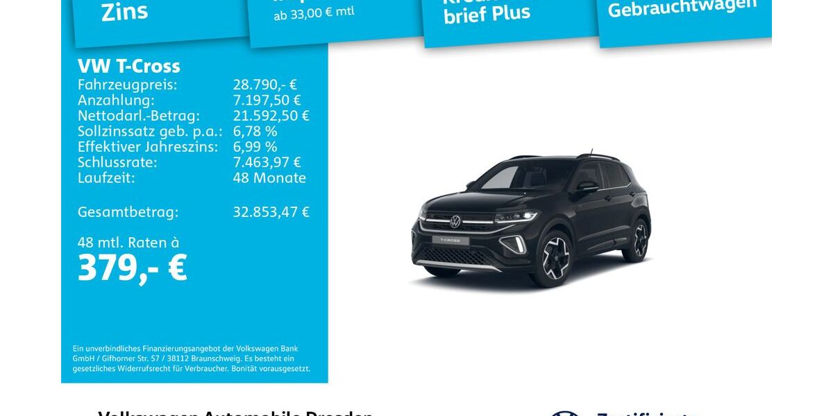 VW T-Cross 13.147 km 27.890 &euro; Dresden 01067