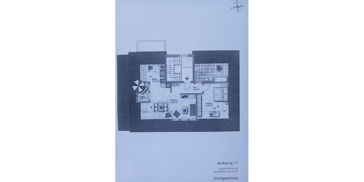 Dachgeschoßwohnung Dresden Klotzsche - 2 Zimmer, 64 m&sup2;, 289.000&euro; | Angebot:26994554