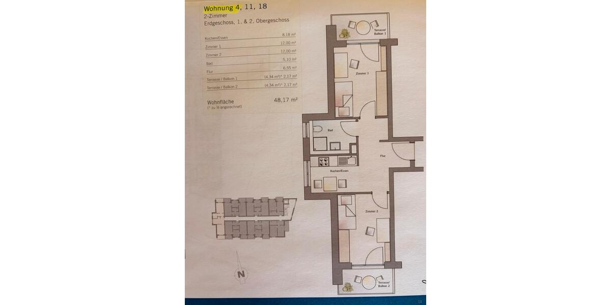 Erdgeschoßwohnung Dresden Plauen - 2 Zimmer, 48 m&sup2;, 467&euro; | Angebot:26423248