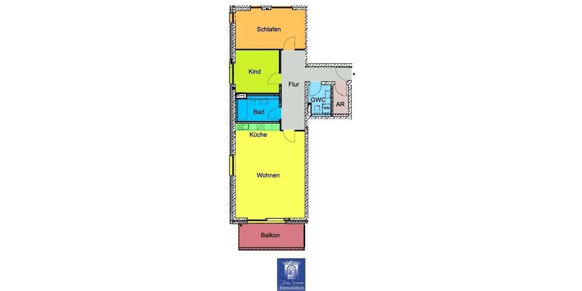Exklusive Wohnung mit Balkon, exklusivem Bad, Gäste-WC und moderner EBK! 3 zimmer