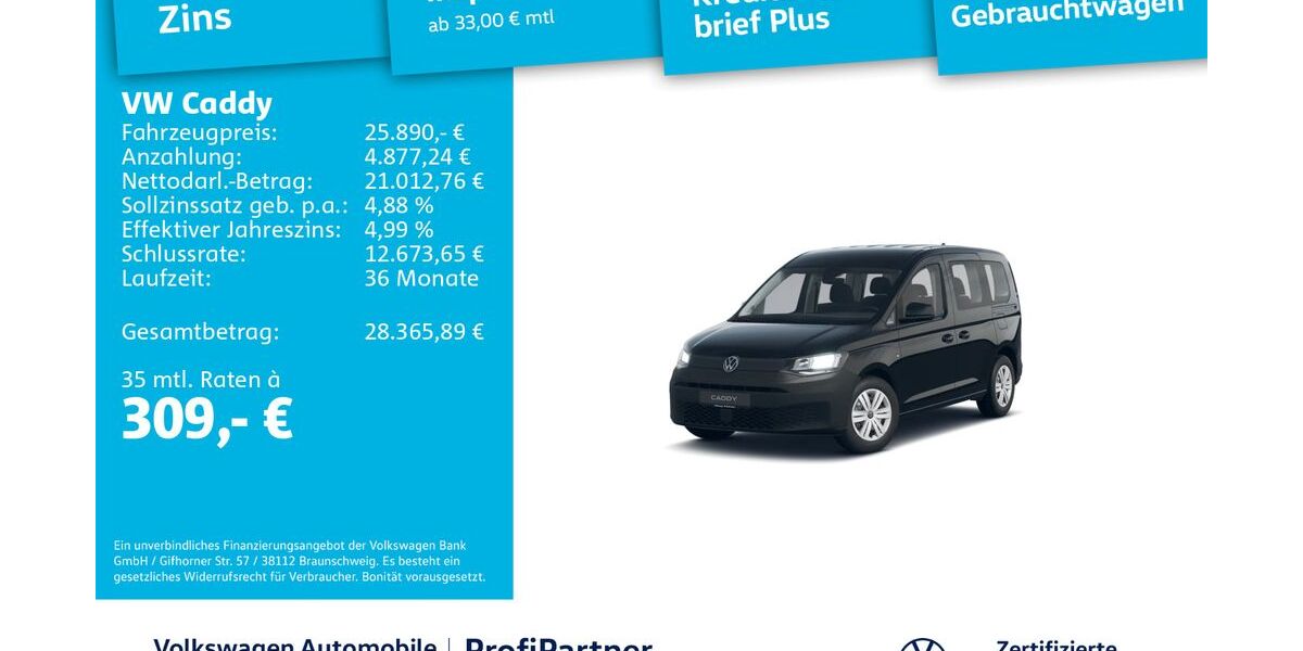 VW Caddy 28.897 km 25.890 &euro; Dresden 01067