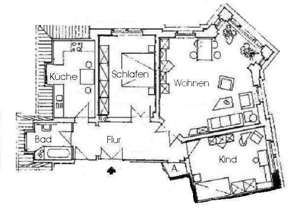 Ab Januar 2026: Stilvolle 3-Zimmer-Wohnung mit Parkettboden, sep. Küche & Badewanne * am Wasaplatz * 3 zimmer