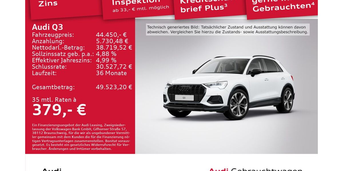 Audi Q3 5.462 km 43.450 &euro; Dresden 01067