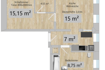 2,5-Raum Wohnung zu vermieten 2.5 zimmer