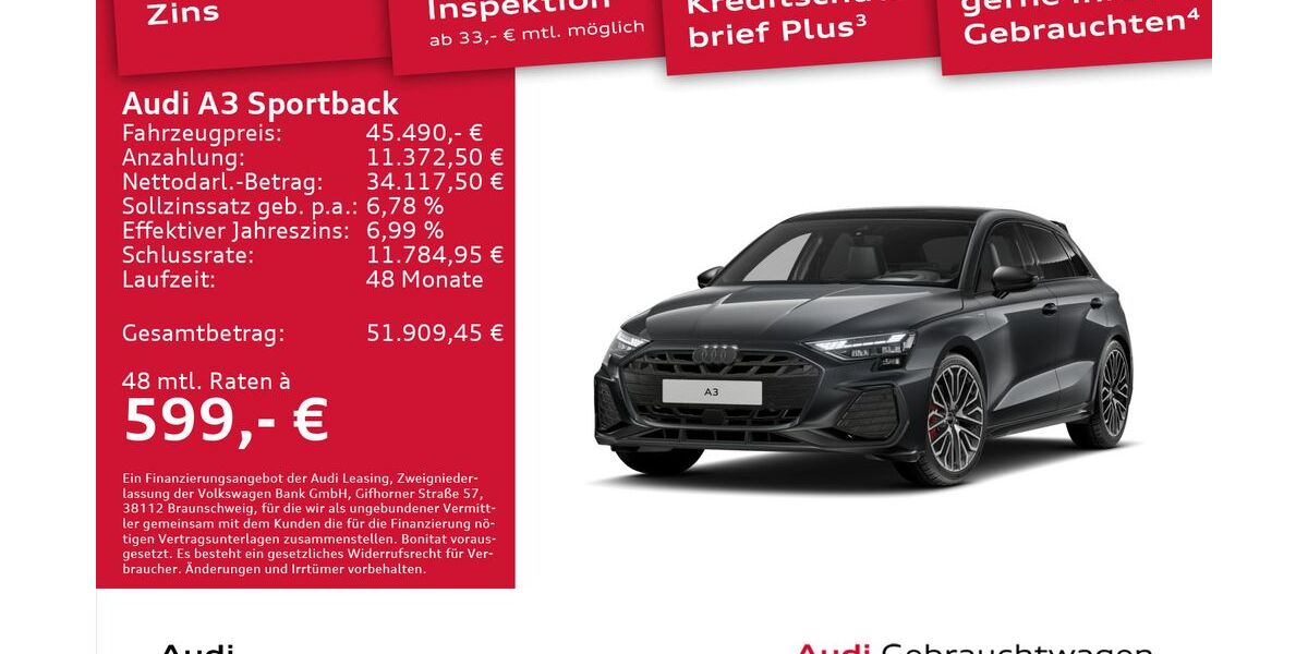 Audi A3 18.076 km 44.890 &euro; Dresden 01067