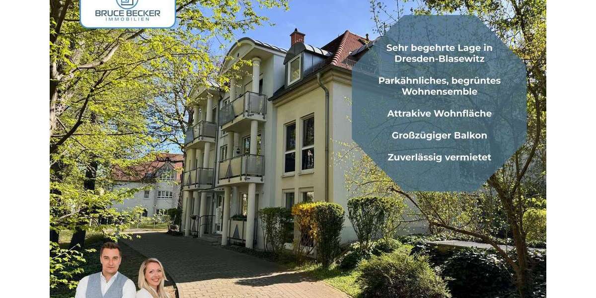 Etagenwohnung Dresden Blasewitz - 2 Zimmer, 66 m&sup2;, 198.000&euro; | Angebot:26498116