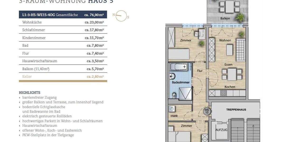 Etagenwohnung Radeberg Kalte Ruhe - 3 Zimmer, 76 m&sup2;, 840&euro; | Angebot:25663352