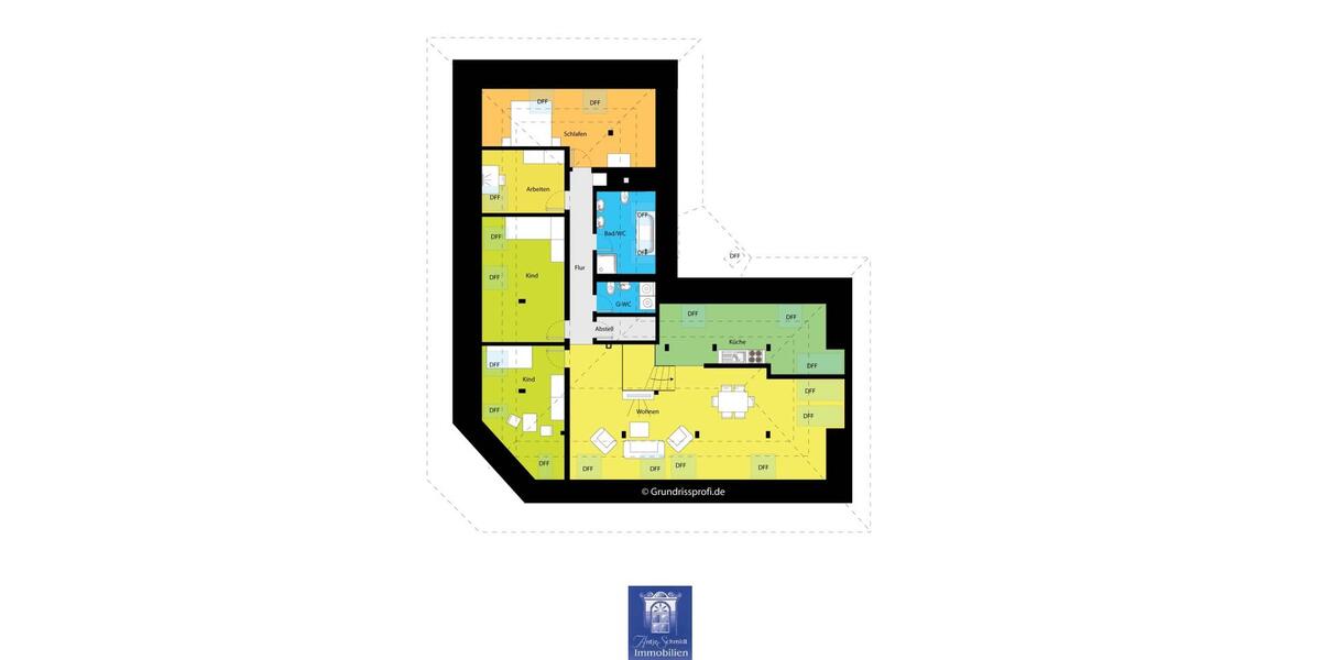 Dachgeschoßwohnung Dresden Cotta - 5 Zimmer, 120 m&sup2;, 1.500&euro; | Angebot:25422970