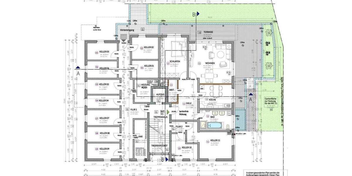 Terrassenwohnung Dresden Cotta - 2 Zimmer, 97 m&sup2;, 365.000&euro; | Angebot:25738470