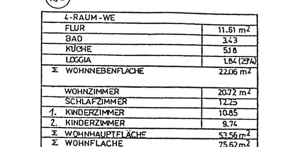 Etagenwohnung Dresden Cotta - 4 Zimmer, 76 m&sup2;, 150.000&euro; | Angebot:27115147