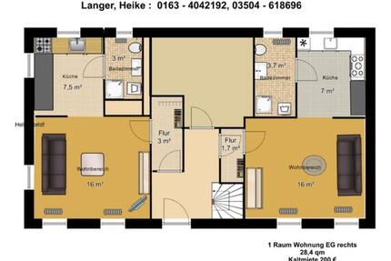 1-Raum Wohnung in kleinem MFH in Lungkwitz 1 zimmer