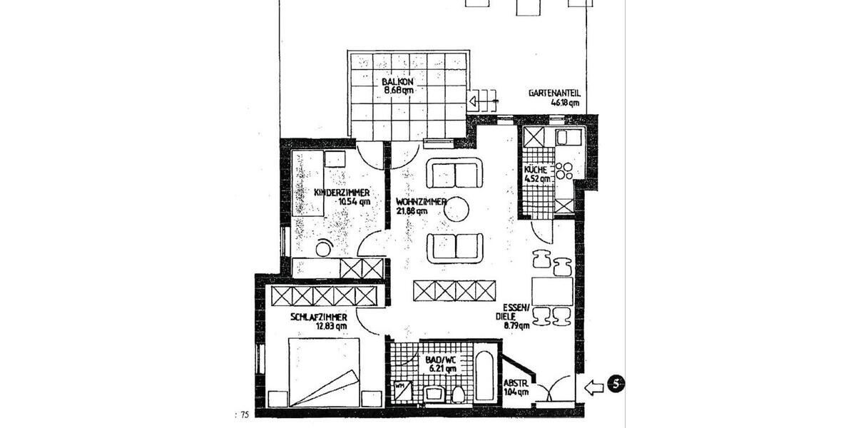 Erdgeschoßwohnung Dresden Cotta - 3 Zimmer, 70 m&sup2;, 169.000&euro; | Angebot:27192225